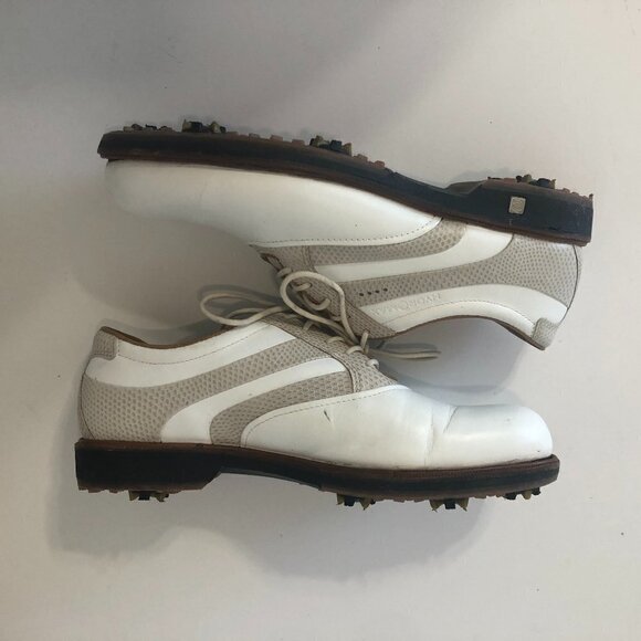 ECCO HydroMax Golf Shoes Women's Size 9/9.5 US 40 EU White Gray - Picture 8 of 12
